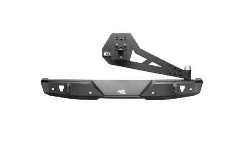 Rugged Ridge 18-22 Jeep Wrangler (JL) Rubicon/Spt 2dr HD Rear Bumper w/Swing Out Tire Carrier - Blk - 11540.39