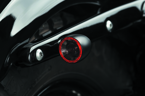 Kuryakyn Bullet 1000 White/Amber Clear Lens Satin Black - 2555
