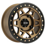 Method MR405 UTV Beadlock 15x7 4+3/13mm Offset 4x156 132mm CB Method Bronze Wheel - Matte Black Ring - MR40557046943B