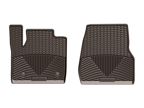 WeatherTech 2017+ Ford F-250/F-350/F-450/F-550 Front Rubber Mats - Cocoa - W407CO