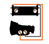 Fleece Performance 03-07 Dodge Ram 2500/3500 Transmission Cooler & Line Kit - FPE-TC-CUMM-0307