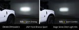 Diode Dynamics 2021 Ford Bronco SS3 LED Ditch Light Kit Sport White Combo - DD7138