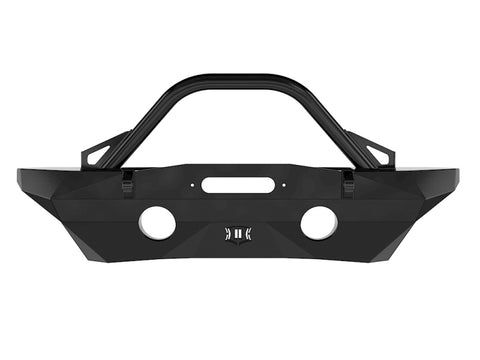 ICON 07-18 Jeep Wrangler JK Pro Series Mid Width Front Recessed Winch Bumper w/Bar/Tabs - 25234
