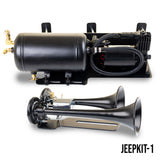 Kleinn 07-18 Jeep Wrangler JK/ JKU Onboard Air System w/ Model 101 Horns - JEEPKIT-1
