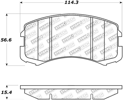 StopTech Street Touring Brake Pads - 308.09040