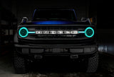 Oracle 21-22 Ford Bronco Headlight Halo Kit w/DRL Bar - Base Headlights -w/2.0 Controller - 1471-333