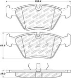 StopTech 95-99 BMW M3 / 01-07 M3 E46 / 89-93 M5 / 98-02 Z3 M series Front Brake Pads - 308.03940