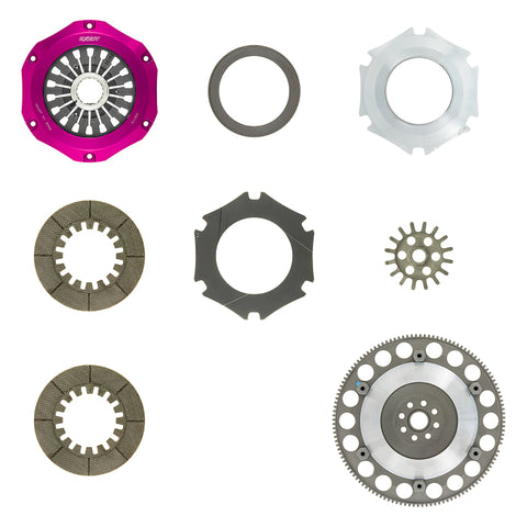 Exedy 2005-2005 Saab 9-2X Aero H4 Hyper Twin Carbon-R Clutch Rigid Disc Pull Type Cover - FM012SBMC1