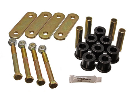 Energy Suspension Fd Heavy Duty Shackle Set - Black - 4.2136G