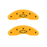 MGP 2 Caliper Covers Engraved Front Bowtie Yellow Finish Black Char 2006 Chevrolet HHR - 14230FBOWYL