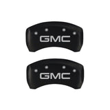 MGP 4 Caliper Covers Engraved Front & Rear GMC Red finish silver ch - 34209SGMCRD
