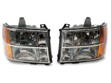 Raxiom 07-14 GMC Sierra 1500/2500 HD/3500 HD Axial OEM Rep Headlights- Chrome Housing (Clear Lens) - S518298