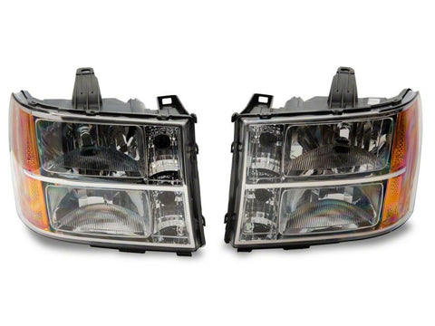 Raxiom 07-14 GMC Sierra 1500/2500 HD/3500 HD Axial OEM Rep Headlights- Chrome Housing (Clear Lens) - S518298