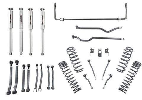 Belltech 18-19 Wrangler Rubicon JL 4dr 4in Trail Performance Lift Kit w/ Rear Sway Bar - 153205TPS