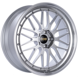 BBS LM 21x9 5x120 ET32 Diamond Silver Center Diamond Cut Lip Wheel -82mm PFS/Clip Required - LM260DSPK