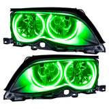 Oracle 02-05 BMW 3 Series SMD HL - Black - ColorSHIFT w/ Simple Controller - 7104-504