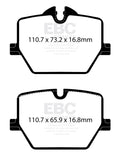 EBC Racing 2020+ Toyota GR Supra 2.0L/3.0L (w/13.6in Rear Rotor) RP-1 Race Rear Brake Pads - DP82415RP1