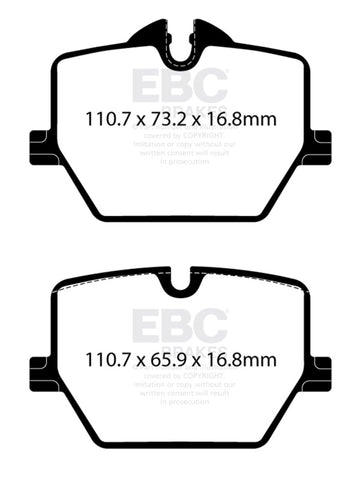 EBC 2021+ BMW G20 3-Series Bluestuff Rear Brake Pads - DP52415NDX