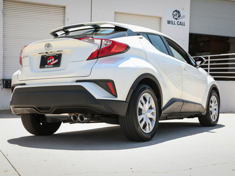 aFe Takeda 18-21 Toyota C-HR 2.0L 2.5in 304 Stainless Steel Cat-Back Exhaust w/ Polished Tip - 49-36044-P