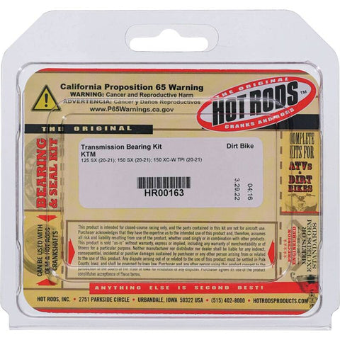 Hot Rods 20-21 KTM 125 SX 125cc Transmission Bearing Kit - HR00163