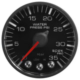 Autometer Spek-Pro 52.4mm 0-35 PSI Digital Stepper Motor Water Pressure Gauge - P343328