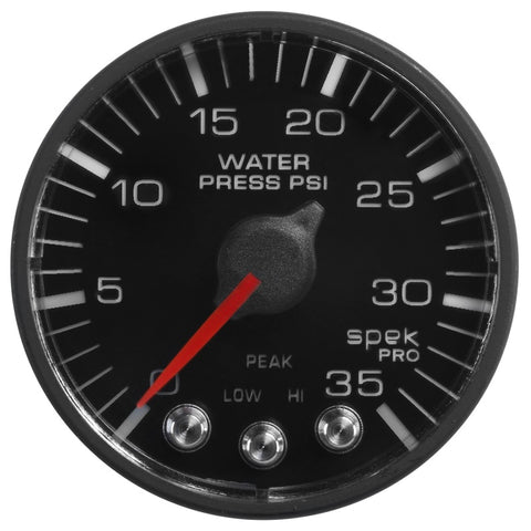 Autometer Spek-Pro 52.4mm 0-35 PSI Digital Stepper Motor Water Pressure Gauge - P343328