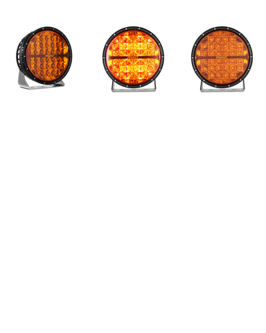 Rigid Industries 360-Series 9in LED Off-Road Spot Beam - Amber - 36522