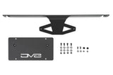 DV8 Offroad 2021 Ford Bronco Capable Bumper Slanted Front License Plate Mount - LPBR-05