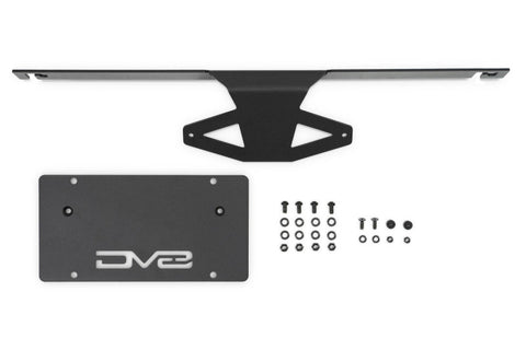 DV8 Offroad 2021 Ford Bronco Capable Bumper Slanted Front License Plate Mount - LPBR-05