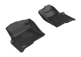 3D MAXpider 2009-2010 Ford F-150 Regular/Supercab/Supercrew Kagu 1st Row Floormat - Black - L1FR06711509