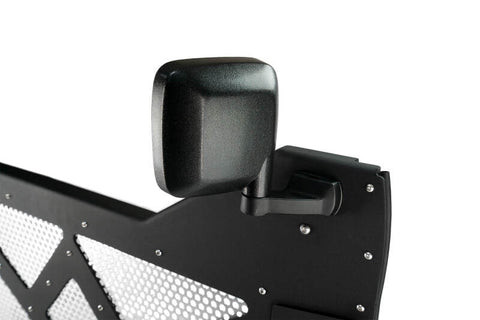 DV8 18-22 Jeep 4 Door JL/JT Aluminum Half Doors with Perforated Mesh Front - HDJL-01F