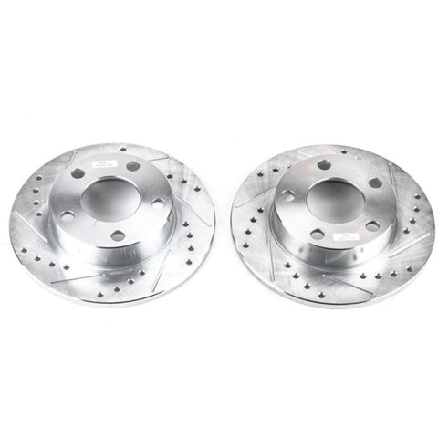 Power Stop 96-01 Audi A4 Quattro Rear Evolution Drilled & Slotted Rotors - Pair - EBR471XPR