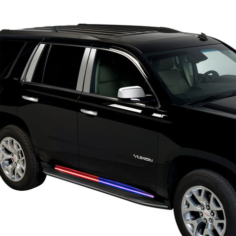 Putco 15-23 Chevrolet Tahoe Blade Rocker Kits Sideliners - Red/Blue w/ White Override - 901301660
