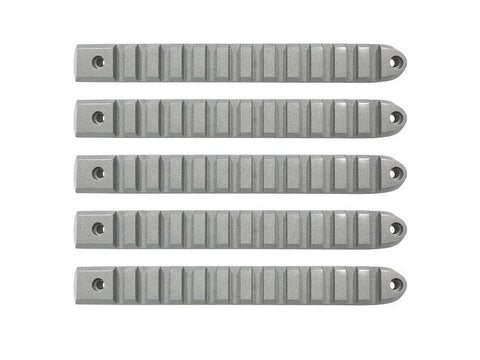 DV8 Offroad 2007-2018 Jeep JK Silver Rail Style Door Handle Inserts - Set Of 5 - D-JP-190028-AL-5