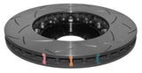 DBA 06-14 Mazdaspeed 3 Front Slotted 5000 Series 2 Piece Rotor Assembled w/ Black Hat - 52962BLKS