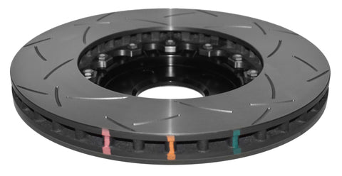 DBA 06-14 Mazdaspeed 3 Front Slotted 5000 Series 2 Piece Rotor Assembled w/ Black Hat - 52962BLKS