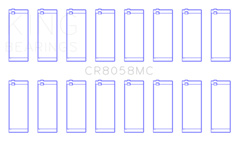 King Engine Bearings Ford Mod Motor 6.2L V8 (Size +0.25mm) Connecting Rod Bearing Set - CR8058MC0.25