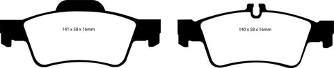 EBC 04-06 Mercedes-Benz CL500 5.0 Redstuff Rear Brake Pads - DP31491C