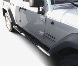 Westin 2007-2017 Jeep Wrangler Unlimited PRO TRAXX 4 Oval Nerf Step Bars - SS - 21-23290