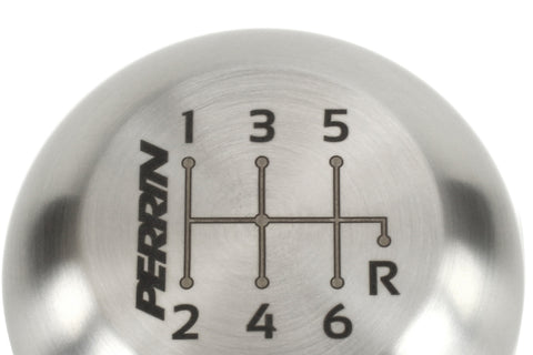 PERRIN 17-18 Honda Civic Brushed Stainless Steel Large Shift Knob - 6 Speed - PHP-INR-120SS
