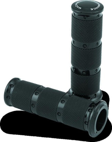 Performance Machine Handle Grip Set XLS - Black Ano - 0063-2087-B