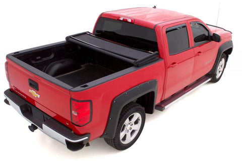 Lund 02-17 Dodge Ram 1500 (6.5ft. Bed Excl. Rambox) Genesis Elite Tri-Fold Tonneau Cover - Black - 95864