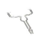MagnaFlow Cat Back, SS, 3in, Competition, Dual Split Polished 4.5in Tips 2015 Ford Mustang GT V8 5.0 - 19101