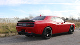 Corsa 15-17 Dodge Challenger Hellcat Dual Rear Exit Sport Exhaust w/ 3.5in Black Tips - 14987BLK