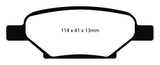 EBC 04-06 Chevrolet Cobalt 2.0 Supercharged Redstuff Rear Brake Pads - DP31704C