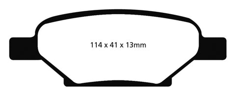 EBC 04-06 Chevrolet Cobalt 2.0 Supercharged Redstuff Rear Brake Pads - DP31704C
