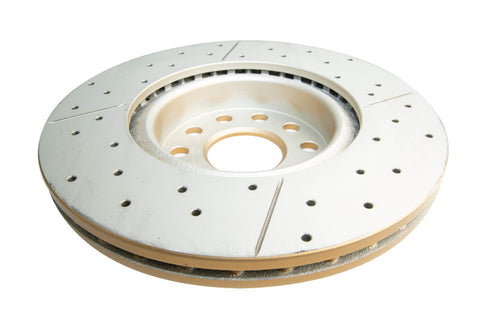 DBA 06-08 Audi A3 / 10/06+ TT / 10/04-10 VW Golf Front Drilled & Slotted Street Series Rotor - 2806X
