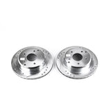 Power Stop 84-87 Chevrolet Corvette Rear Evolution Drilled & Slotted Rotors - Pair - AR8221XPR