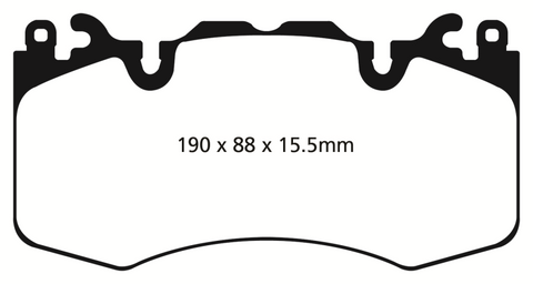 EBC 13+ Land Rover Range Rover 3.0 Supercharged Greenstuff Front Brake Pads - DP62064