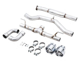 AWE Tuning Subaru BRZ/ Toyota GR86/ Toyota 86 Track Edition Cat-Back Exhaust- Chrome Silver Tips - 3020-32279
